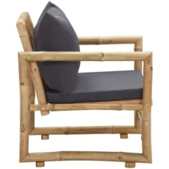 Chaises De Jardin Avec Coussins 2 Pcs Bambou VidaXL -Promos Jardin Lumi Magasin 36783425 5