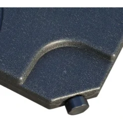 OUTSUNNY Lot De 4 Poids De Lestage Carré Avec Poignée Pour Parasol 50 X 50 X 8 Cm Polyéthylène Haute Densité Noir -Promos Jardin Lumi Magasin 3734741 5