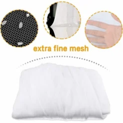 Moustiquaire, Moustiquaire De Lit Grand Moustiquaire En Polyester Pour Lits Simples Et Doubles, Moustiquaire Baldaquin Intérieur Et Extérieur - Blanc -Promos Jardin Lumi Magasin 43569266 4