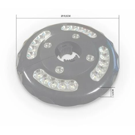 Lampe LED - Noir - Pour Parasol Mât Central. Et Déporté Alice's Garden 5 Lampe LED - Noir - Pour Parasol Mât Central. Et Déporté Alice's Garden – Image 5