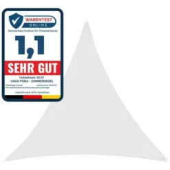 Voile D'ombrage Hydrofuge Blanc 3 X 3 X 3 M