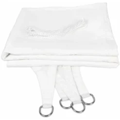 Voile D'ombrage Hydrofuge Blanc 3 X 3 X 3 M -Promos Jardin Lumi Magasin 46918042 5