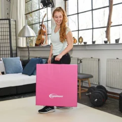 Matelas De Sport 190605cm Rose/aubergine -Promos Jardin Lumi Magasin 49704375 4