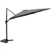 Parasol Déporté Rectangulaire 3x4m Gris CESARE