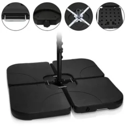 Hengda Pied De Parasol Parasol Porte-parapluie Parasol De Jardin Remplissable 100kg