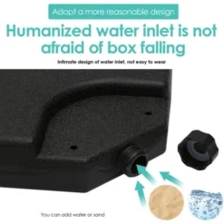 Hengda Pied De Parasol Parasol Porte-parapluie Parasol De Jardin Remplissable 100kg 7 Hengda Pied De Parasol Parasol Porte-parapluie Parasol De Jardin Remplissable 100kg -Promos Jardin Lumi Magasin 51347992 3