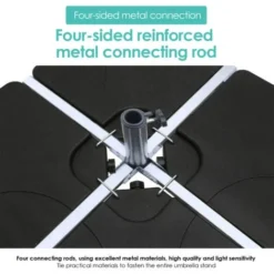 Hengda Pied De Parasol Parasol Porte-parapluie Parasol De Jardin Remplissable 100kg 8 Hengda Pied De Parasol Parasol Porte-parapluie Parasol De Jardin Remplissable 100kg -Promos Jardin Lumi Magasin 51347992 4