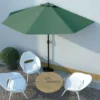 Topdeal Parasol De Balcon Avec Mât En Aluminium Vert 300x150 Cm Demi VDFF28784FR