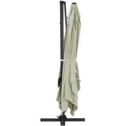 Parasol Jardin Déporté Alu Sun 4 - Rectangle - 3 X 4 M - Ecru -Promos Jardin Lumi Magasin 526076 3