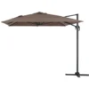 Parasol Jardin Déporté Alu Sun 4 - Rectangle - 3 X 4 M - Taupe