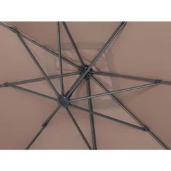 Parasol Jardin Déporté Alu Sun 4 - Rectangle - 3 X 4 M - Taupe -Promos Jardin Lumi Magasin 526077 4