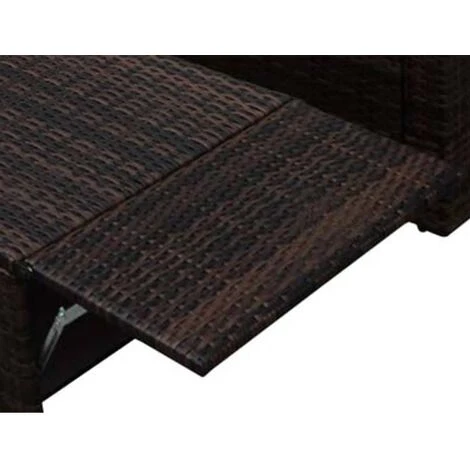 Salon De Jardin 2 Pcs Avec Coussins Résine Tressée Marron VidaXL 5 Salon De Jardin 2 Pcs Avec Coussins Résine Tressée Marron VidaXL – Image 5