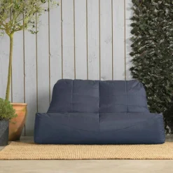 Veeva Pouf Canapé Vista, XXL Poufs D’intérieur Et D’extérieur, Gris -Promos Jardin Lumi Magasin 54655573 3