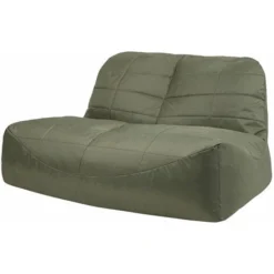 Veeva Pouf Canapé Vista, XXL Poufs D’intérieur Et D’extérieur, Vert Olive