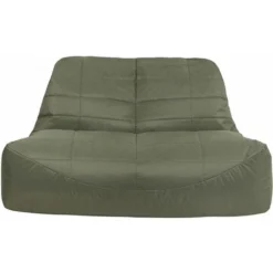 Veeva Pouf Canapé Vista, XXL Poufs D’intérieur Et D’extérieur, Vert Olive -Promos Jardin Lumi Magasin 54655594 4