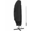 Housse De Protection Imperméable Et Anti-uv Pour Parasol Déporté - 205 X 48 - 57 - 25 Cm - Noir - Linxor