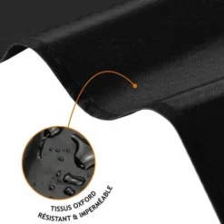 Housse De Protection Imperméable Et Anti-uv Pour Parasol Déporté - 205 X 48 - 57 - 25 Cm - Noir - Linxor -Promos Jardin Lumi Magasin 54817295 4