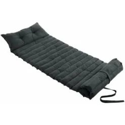 Matelas De Plage Enroulable (L180 Cm) Pixel Gris Anthracite