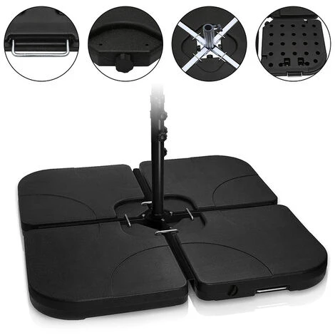 Randaco Pied De Parasol Parasol Porte-parapluie Parasol De Jardin Remplissable 100kg 1 Randaco Pied De Parasol Parasol Porte-parapluie Parasol De Jardin Remplissable 100kg