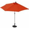 Demi Parasol Semi-circulaire Balcon Terrasse UV 50+ Polyester/aluminium 3kg Avec Une Portée De 300 Cm Terracotta Avec Support