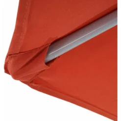 Demi Parasol Semi-circulaire Balcon Terrasse UV 50+ Polyester/aluminium 3kg Avec Une Portée De 300 Cm Terracotta Avec Support -Promos Jardin Lumi Magasin 57026606 3