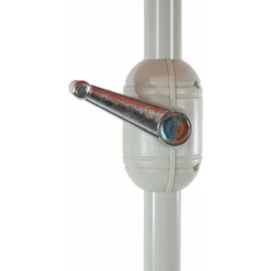 Demi Parasol Semi-circulaire Balcon Terrasse UV 50+ Polyester/aluminium 3kg Avec Une Portée De 300 Cm Terracotta Avec Support -Promos Jardin Lumi Magasin 57026606 5