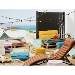 Coussin Bain De Soleil 100% Coton Déperlant Et Anti UV 60 X 180 Cm KALA -Promos Jardin Lumi Magasin 58385387 5