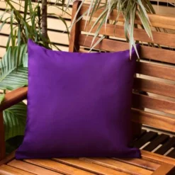 Gardenista Extérieur Rembourré Coussin Décoratif Pour Meubles De Jardin Et De Patio Coussins Doux,Oreillers Pour Chaise En Rotin,Fibres Creuses60x60, Violet -Promos Jardin Lumi Magasin 60309407 4