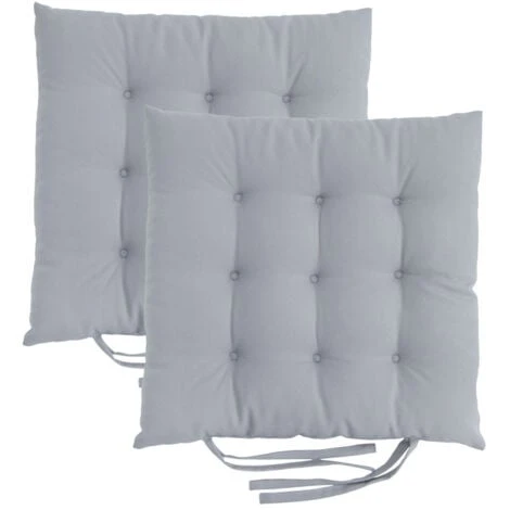 Loft 25 Tufté Carré Siège Coussin Pour Chaises à Manger Avec Attaches Sécurisées Douceur & Siège Confortable Rembourré, Serré Plancher Sécurisé Coussin Pour Sièges D'intérieur, Argent (2PK) 1 Loft 25 Tufté Carré Siège Coussin Pour Chaises à Manger Avec Attaches Sécurisées Douceur & Siège Confortable Rembourré, Serré Plancher Sécurisé Coussin Pour Sièges D'intérieur, Argent (2PK)