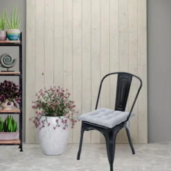 Loft 25 Tufté Carré Siège Coussin Pour Chaises à Manger Avec Attaches Sécurisées Douceur & Siège Confortable Rembourré, Serré Plancher Sécurisé Coussin Pour Sièges D'intérieur, Argent (2PK) 8 Loft 25 Tufté Carré Siège Coussin Pour Chaises à Manger Avec Attaches Sécurisées Douceur & Siège Confortable Rembourré, Serré Plancher Sécurisé Coussin Pour Sièges D'intérieur, Argent (2PK) -Promos Jardin Lumi Magasin 60309580 4