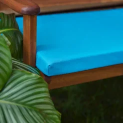 Gardenista Coussin De Siège De Banc 2 Places Pour Jardin, Coussin De Banc Léger Avec Housses Amovibles Résistantes à L'eau Et Rembourrage En Fibre 108 X 45 X 5 Cm, Turquoise -Promos Jardin Lumi Magasin 60309959 5