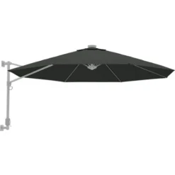 Tissu De Remplacement Pour Parasol Déporté Anthracite 300 Cm -Promos Jardin Lumi Magasin 61711302 4