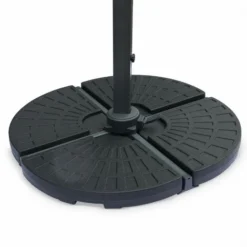 Lot De 4 Dalles Arrondies 48x48cm à Lester - Pour Parasol Déporté Avec Pied Type "croix". Base. Socle. Poids -Promos Jardin Lumi Magasin 6293750 3