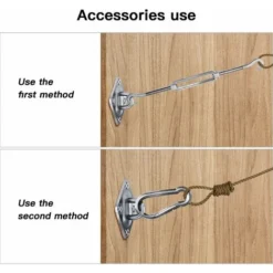 ZOLGINAH Kit De Fixation Voile D'ombrage, Kit De Fixation Pour Voile De Jardin Pour Voile D'ombrage En Acier Inoxydable 304 Pour Triangle Carré Rectangle Et Triangulaires (44 Pièces) -Promos Jardin Lumi Magasin 64100624 3