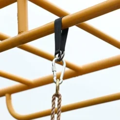 Sangles De Suspension Pour Balançoire, 2 Sangles De Balançoire Réglables Avec 2 Mousquetons En Alliage De Zinc Pouvant Supporter Jusqu'à 1000 Lb, Kit De Sangles De Hamac (noir, 25 Cm) 8 Sangles De Suspension Pour Balançoire, 2 Sangles De Balançoire Réglables Avec 2 Mousquetons En Alliage De Zinc Pouvant Supporter Jusqu'à 1000 Lb, Kit De Sangles De Hamac (noir, 25 Cm) -Promos Jardin Lumi Magasin 65503782 4