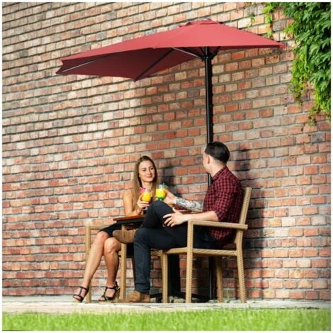 Demi Parasol Parasol De Balcon En Forme De Demi-Lune 270 X 135 Cm SPF 50+ 4 Demi Parasol Parasol De Balcon En Forme De Demi-Lune 270 X 135 Cm SPF 50+ – Image 4