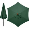 Housses De Rechange Pour Parasol 3 Mètres 6 Bras Parasol De Rechange Pour Auvent De Jardin Housse De Rechange Pour Parasol, Auvent Uniquement (vert)