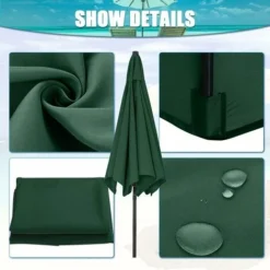 Housses De Rechange Pour Parasol 3 Mètres 6 Bras Parasol De Rechange Pour Auvent De Jardin Housse De Rechange Pour Parasol, Auvent Uniquement (vert) -Promos Jardin Lumi Magasin 69642113 3