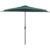 Parasol De Jardin Semi Circulaire Ombrage 270 Cm En Polyester Vert Galati