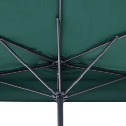Parasol De Jardin Semi Circulaire Ombrage 270 Cm En Polyester Vert Galati -Promos Jardin Lumi Magasin 70344112 5