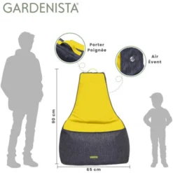 Gardenista Pouf Géant D'extérieur à Dossier Haut Pour Adultes, Détente, Prêt à Se Prélasser, Jeux Résistant Aux Intempéries, Sacs De Siège De Jardin Pour Piscine, Aspen Gold 7 Gardenista Pouf Géant D'extérieur à Dossier Haut Pour Adultes, Détente, Prêt à Se Prélasser, Jeux Résistant Aux Intempéries, Sacs De Siège De Jardin Pour Piscine, Aspen Gold -Promos Jardin Lumi Magasin 71892729 3