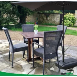 Pied De Parasol -Support De Parasol Avec Roues Et Poignée - Plastique - Remplissable Jusqu'à 60kg - Noir - MaxxGarden 9 Pied De Parasol -Support De Parasol Avec Roues Et Poignée - Plastique - Remplissable Jusqu'à 60kg - Noir - MaxxGarden -Promos Jardin Lumi Magasin 72492671 5