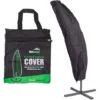 Housse De Protection Pour Parasol - Imperméable Anti-UV - Couverture Pour Parasol De Jardin - 200-300 Cm - Noir- MaxxGarden