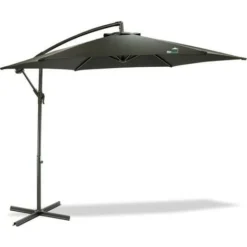 Parasol Deporte Inclinable 3M - Avec Housse De Protection - Noir - MaxxGarden