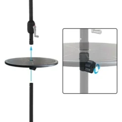 Parasol Accessoire De Jardin - Table à Parasol - Plastique - 50 X 50 X 220 Cm - Réglable - Noir - MaxxGarden -Promos Jardin Lumi Magasin 72492869 4