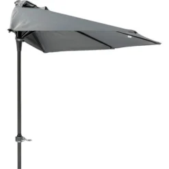 Parasol De Balcon 270 Cm - Demi Parasol - Anthracite - MaxxGarden