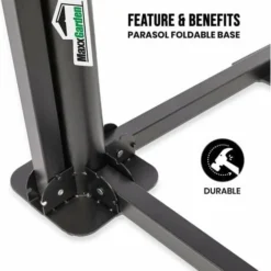 Pied De Parasol Pliant - 86 X 86 X 30 Cm - 2kg - Noir - MaxxGarden -Promos Jardin Lumi Magasin 72492960 3