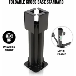 Pied De Parasol Pliant - 86 X 86 X 30 Cm - 2kg - Noir - MaxxGarden -Promos Jardin Lumi Magasin 72492960 4