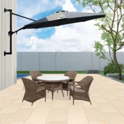 Parasol Mural 270 Cm - Gris - MaxxGarden. -Promos Jardin Lumi Magasin 72493070 4