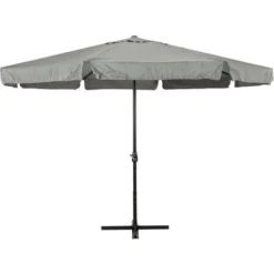 Parasol De Jardin XXL Parasol Grande Taille 4x4 M - En Aluminium - Anthracite - MaxxGarden.